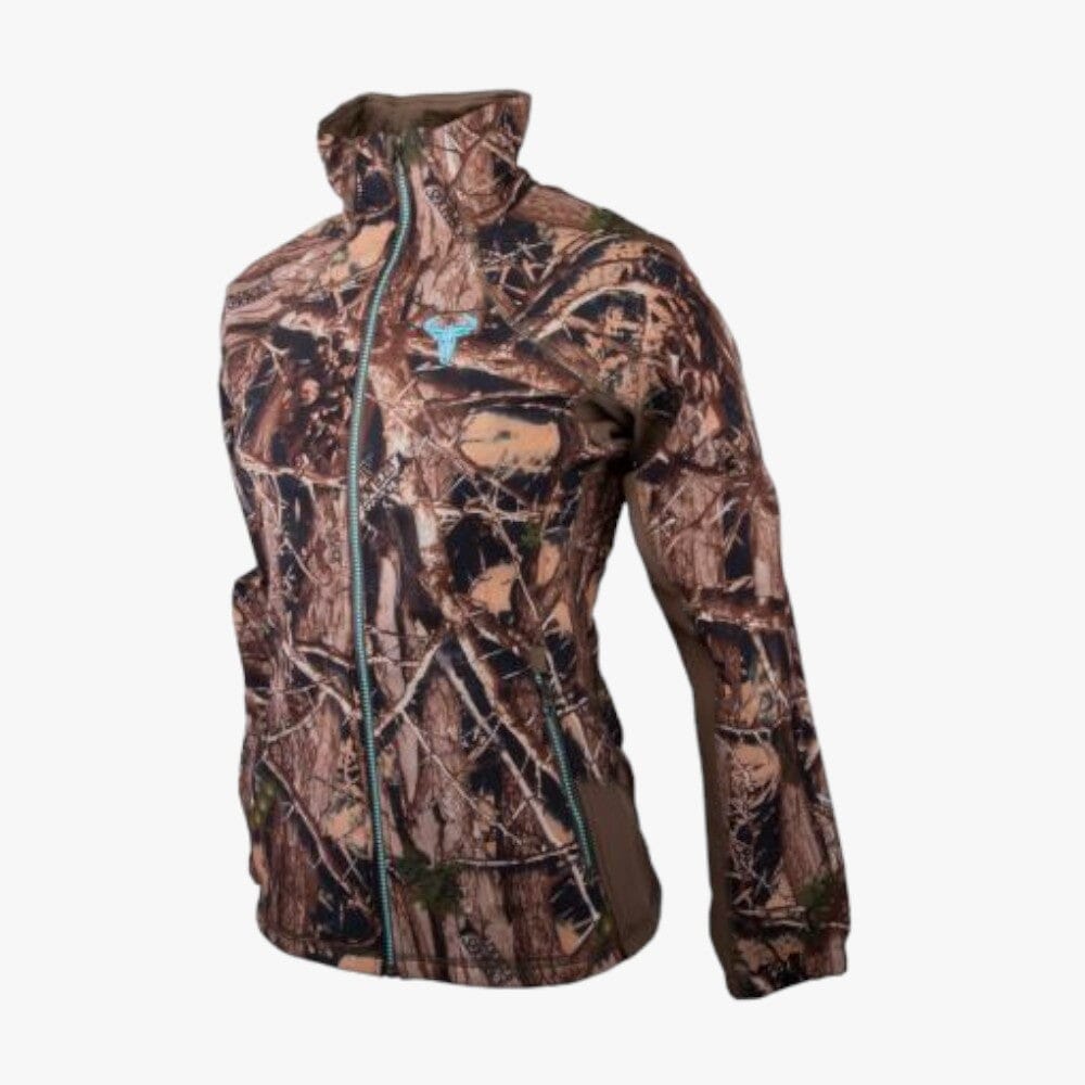 Wildebees Ladies Technical Softshell Jacket Black Fawn Sekelbos Wildebees