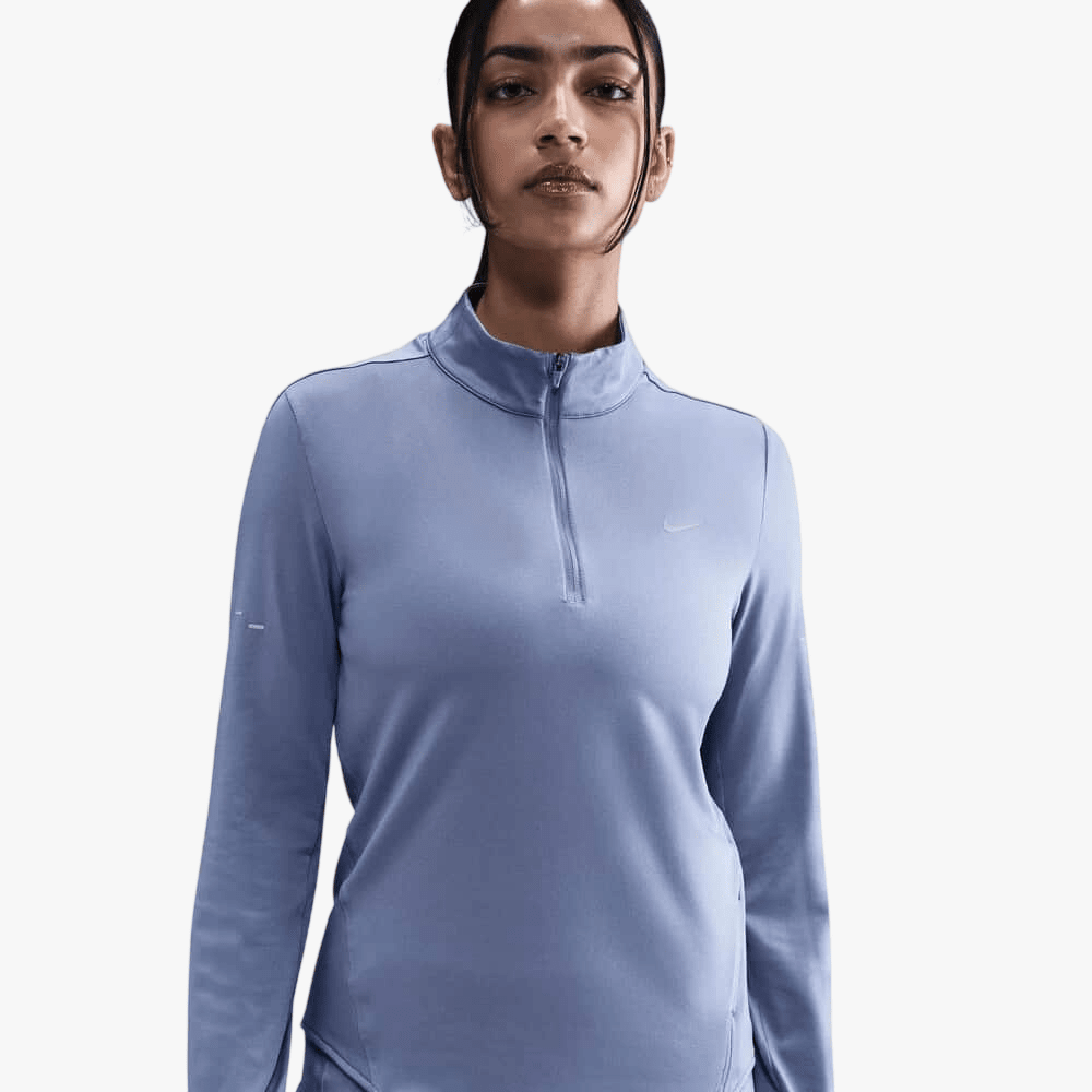 Nike Womens Uv Df Half Zip Top Indigo Blue | Nike