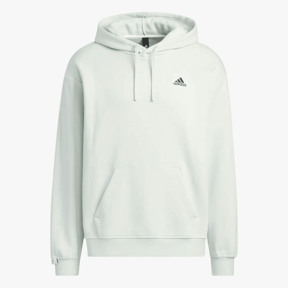 Adidas Mens Label Hoodie Linen Green | Adidas