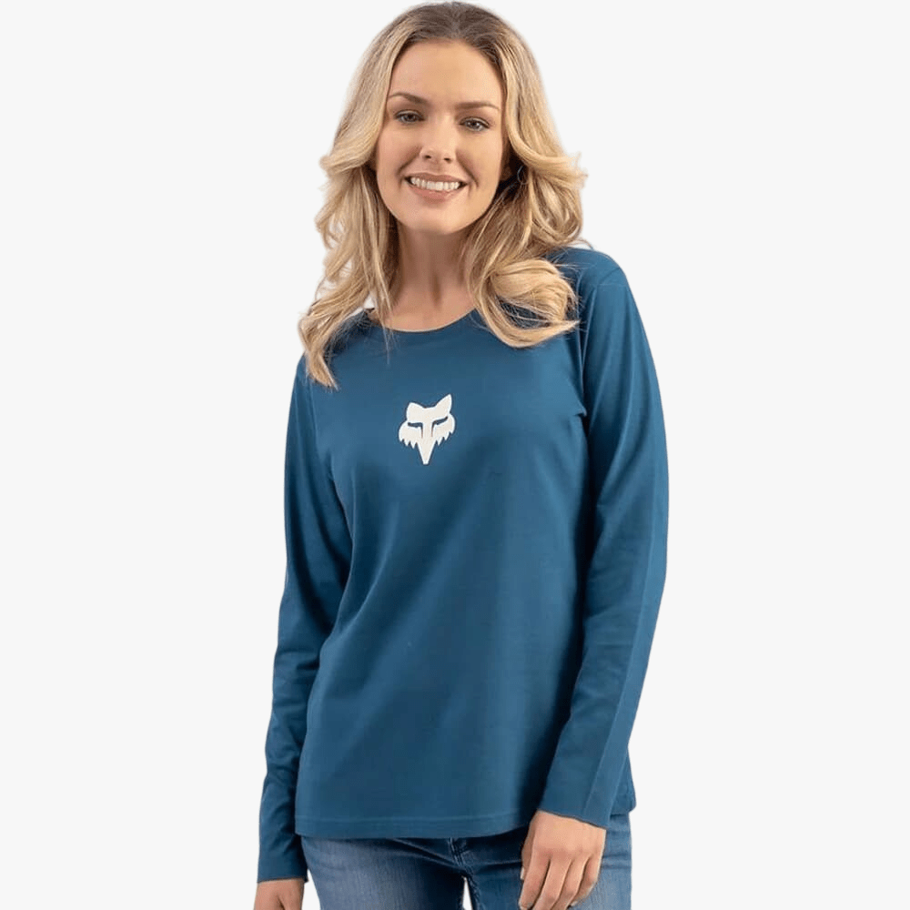 Fox Womens Heritage Long Sleeve Tee Dark Vintage | Fox