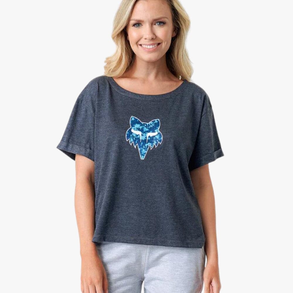 Fox Womens Tie Dye Short Sleeve Tee Black Mel | Fox