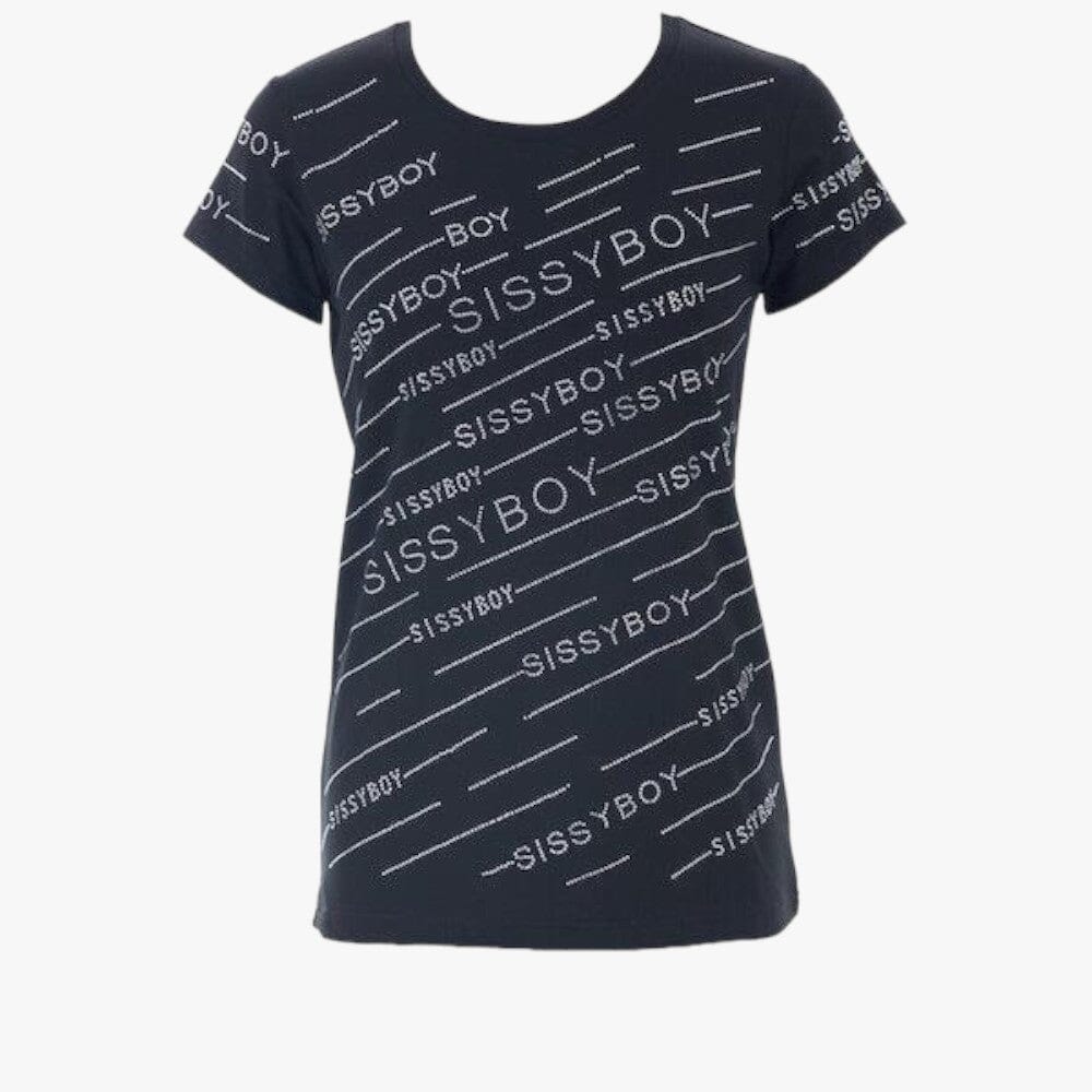 Sissy Boy Womens Regular Fit Short Sleeve Top Black | Sissy Boy