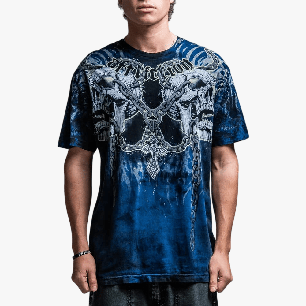 Affliction Mens Avila Tee Pacific Lava Wash | Affliction