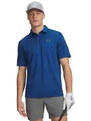 Under Armour Mens Tech Short Sleeve Golfer Varsity Blue | Under Armour