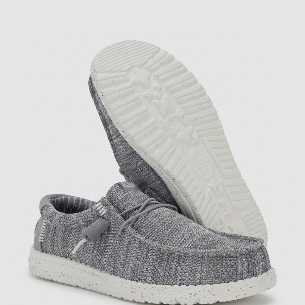 Hey Dude Mens Wally Stretch Sox Grey