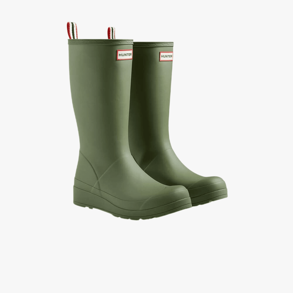 Hunter Womens Play Boot Tall Lichen Green | Hunter