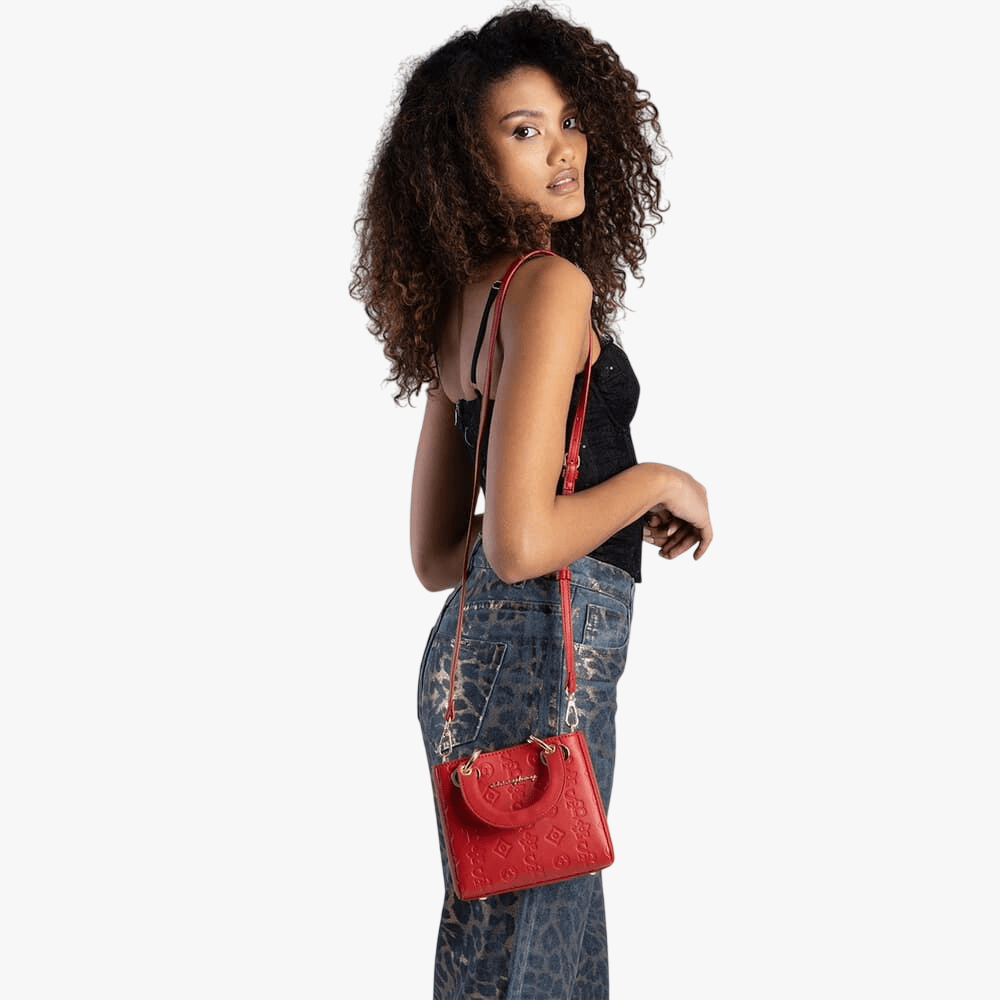 Sissy Boy Mini Fabricated Toe Handbag Red | Sissy Boy