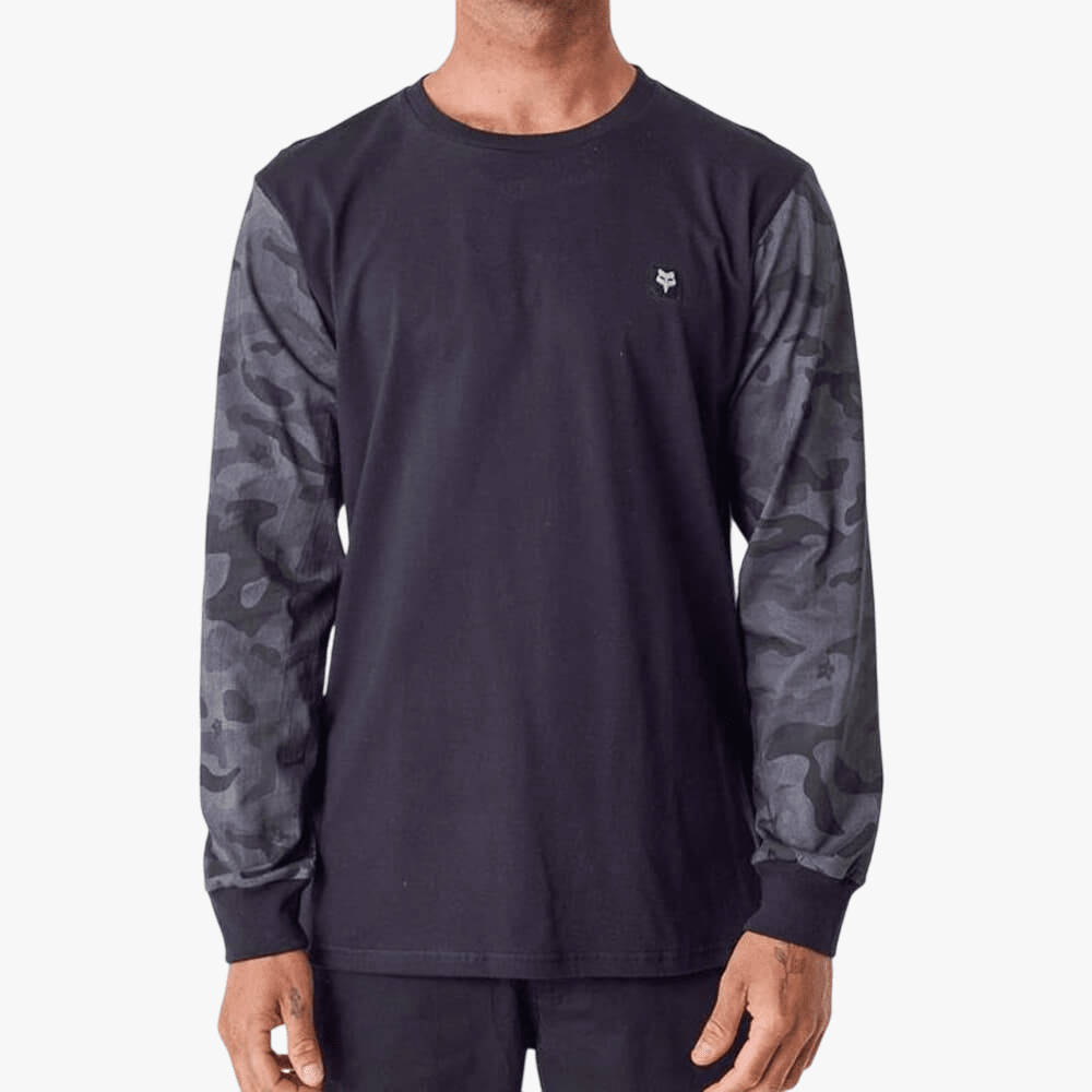 Fox Mens Secure Camo Long Sleeve Tee Black | Fox
