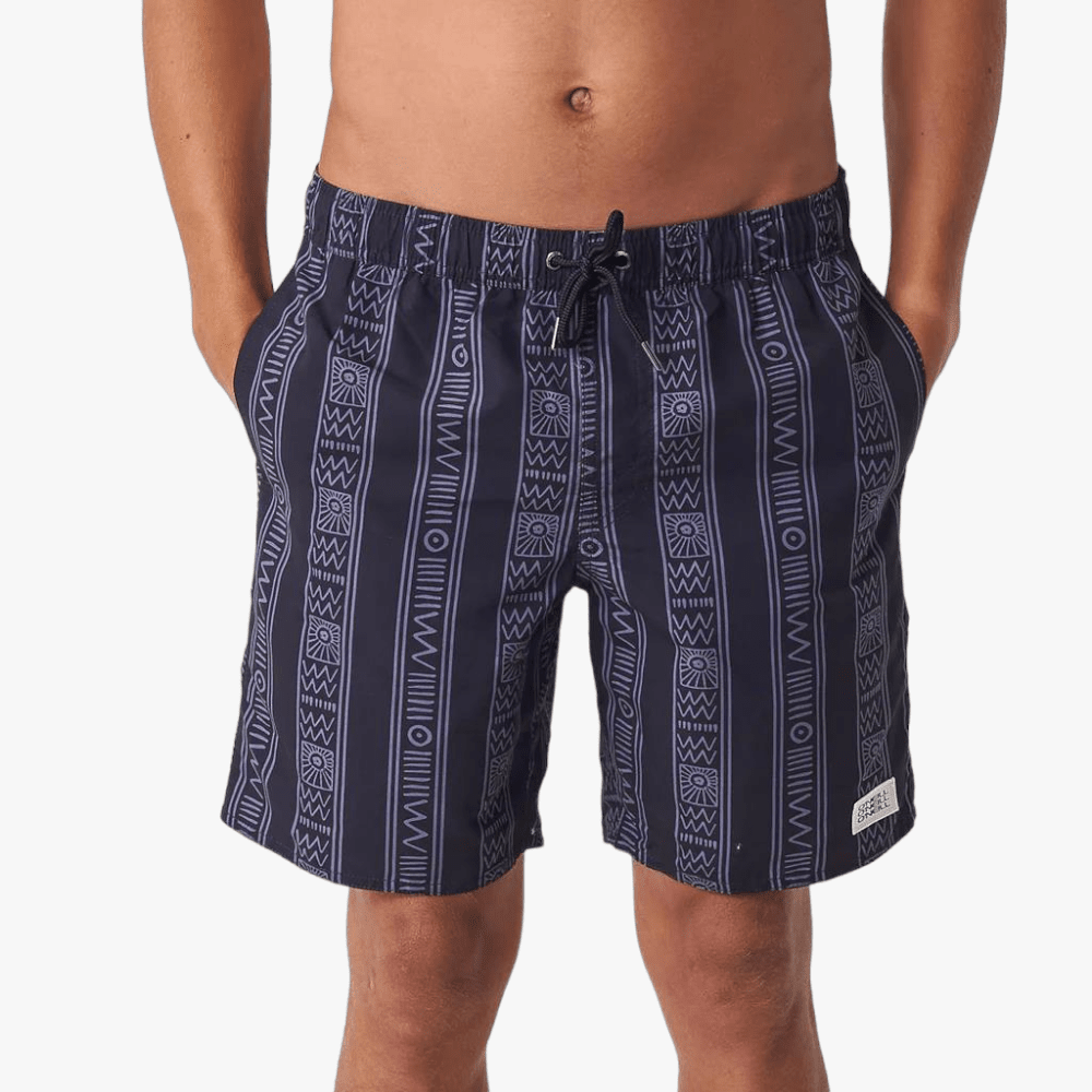 Oneill Mens Lines Volley Shorts Black | Oneill