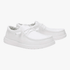 Hey Dude Mens Wally Stretch Canvas White White | Hey Dude