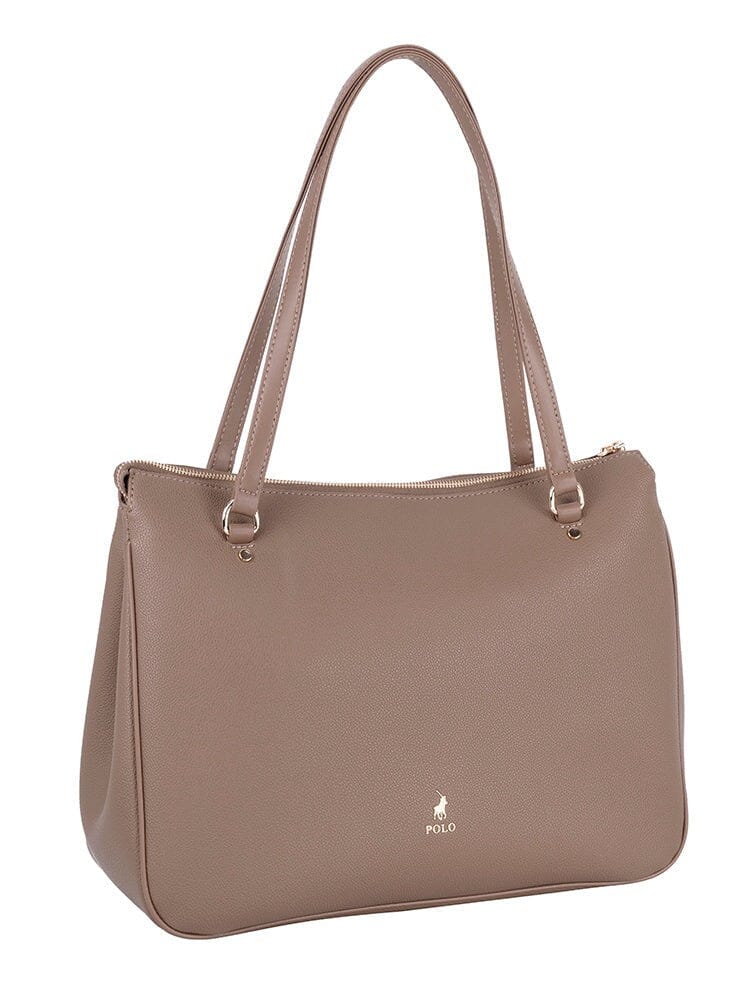Polo Lyon Mule Tote Handbag Taupe | Polo