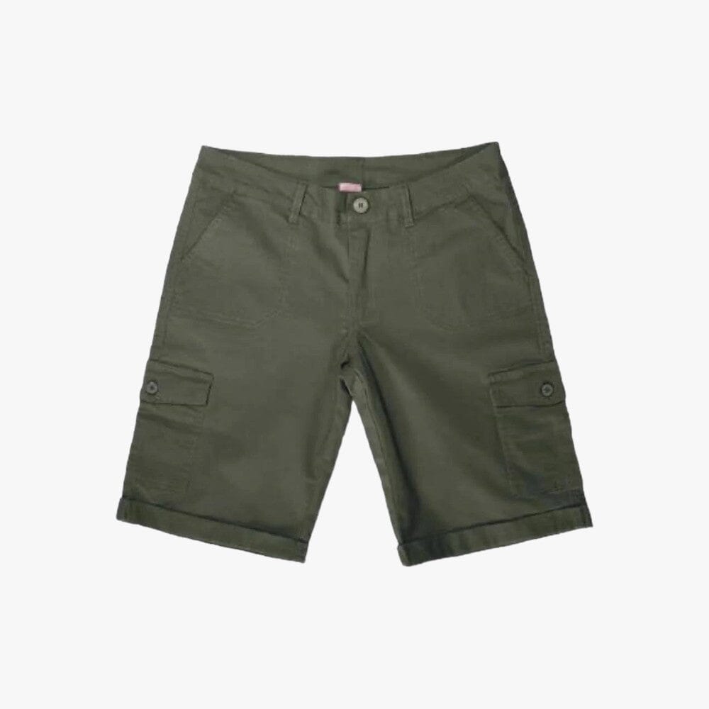 Kakiebos Womens Stretch Cargo Shorts Sage | Kakiebos