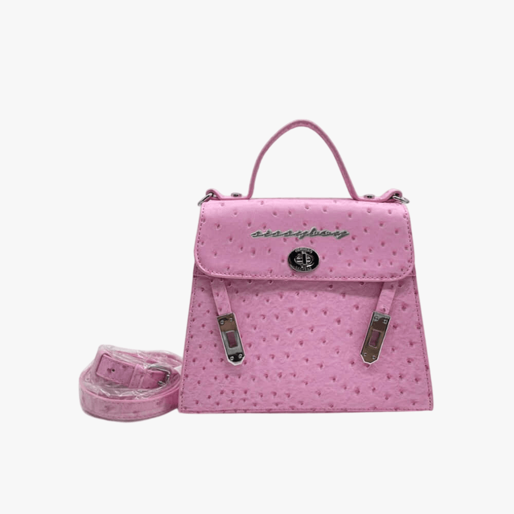 Sissy Boy Mini Carly Bag Front Clip Detail Pink
