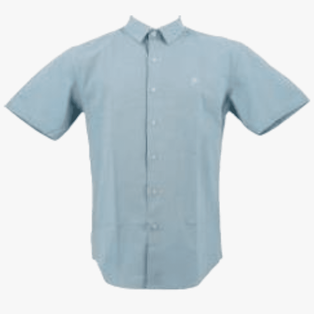 Pierre Cardin Mens Athens Short Sleeve Shirt Ocean | Pierre Cardin