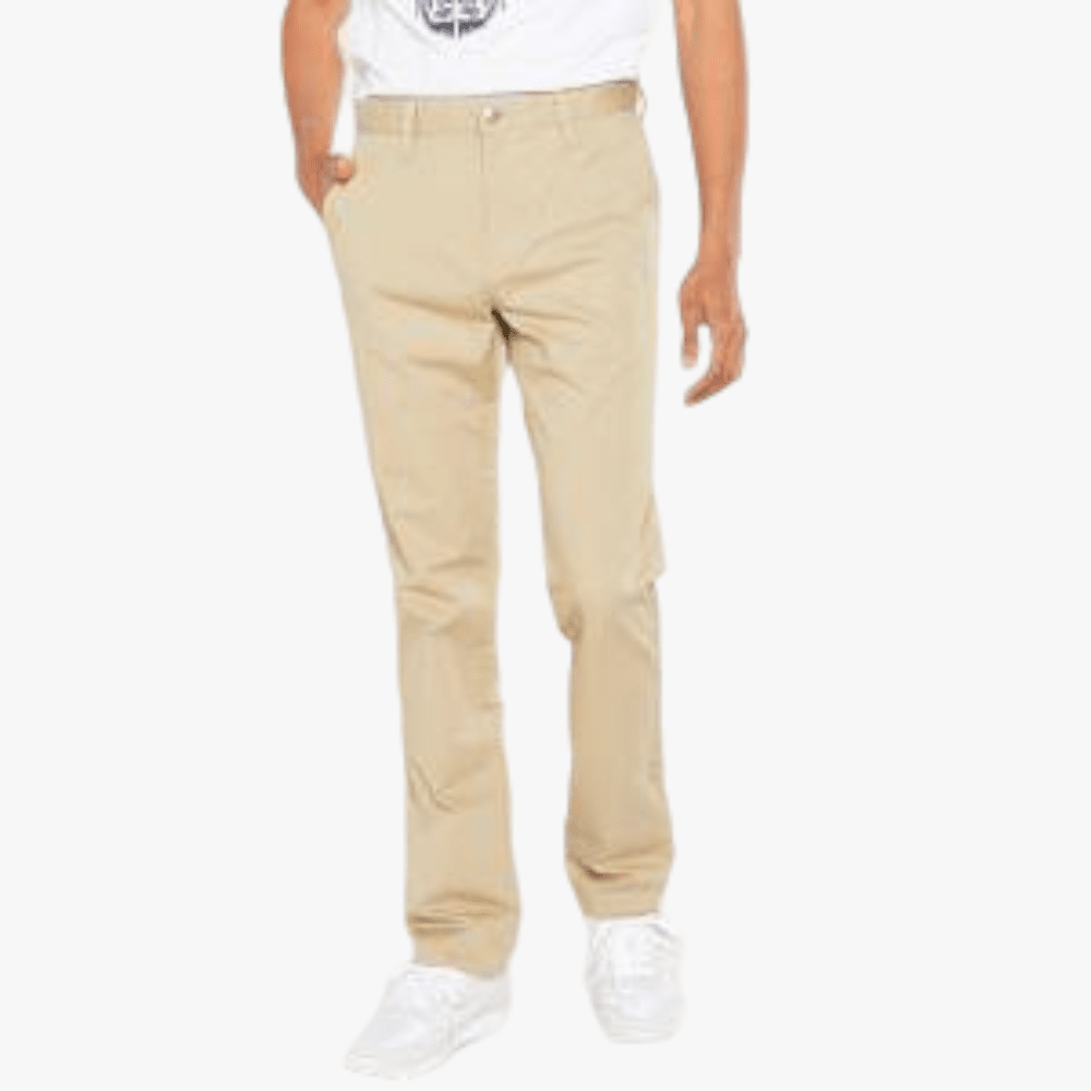 Guess Mens Stretch Twill Slim Fit Chino Beige | Guess