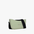 Fenn Classic Handbag Pastel Green Black Inner Silver Zip Black Canvas Handle | Fenn