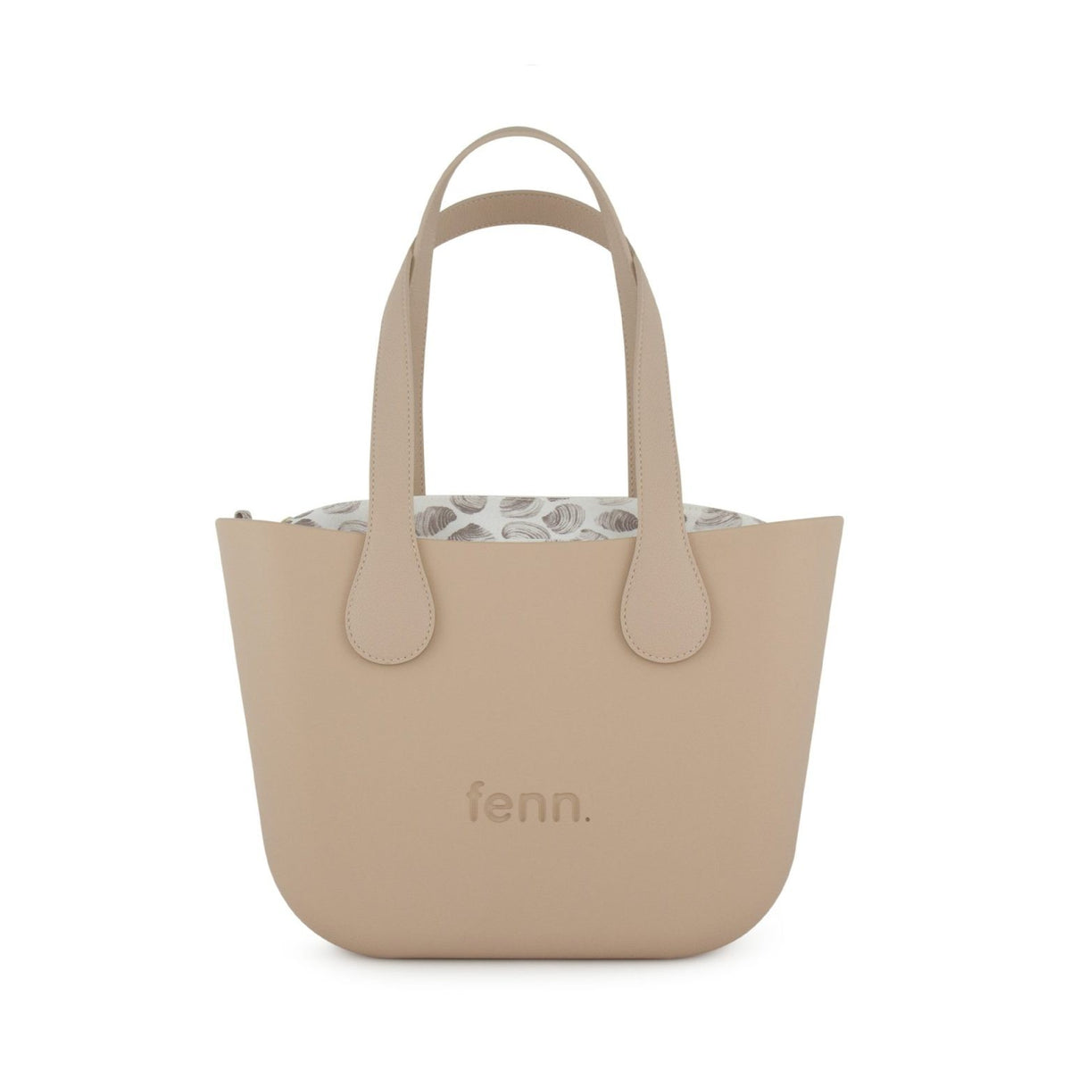 Fenn Petite Handbag Sand-Pattern Inner-Gold Zip-Sand Flat Handle