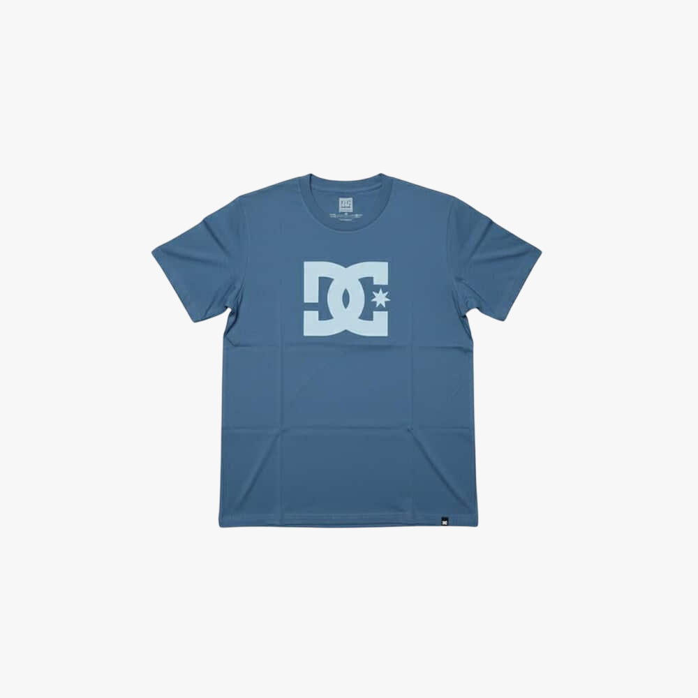 Dc Mens Star Short Sleeve Tee Dark Denim