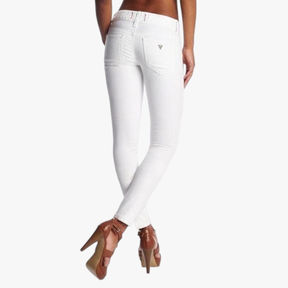 Guess Womens Sexy Curvy Mid Jeans White | Guess