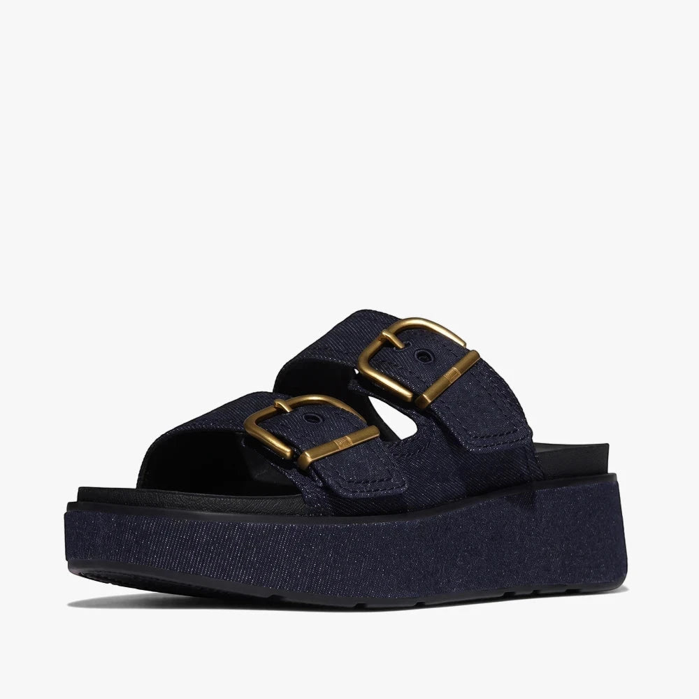 Fit Flop Womens Gen Ff Max 2 Buckle Slide Dark Denim | Fit Flop
