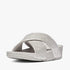 Fit Flop Womens Glitterdust Cross Slides Silver | Fit Flop