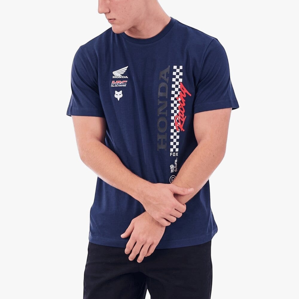 Fox Boys Honda Checkered Tee Summit Navy | Fox