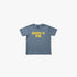 Fox Boys Moto X Short Sleeve Tee in citadel blue with a yellow &
