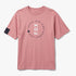 Pink Fox Girls Official Short Sleeve Tee with a circular Fox logo on the front, featuring a dark blue band on the left