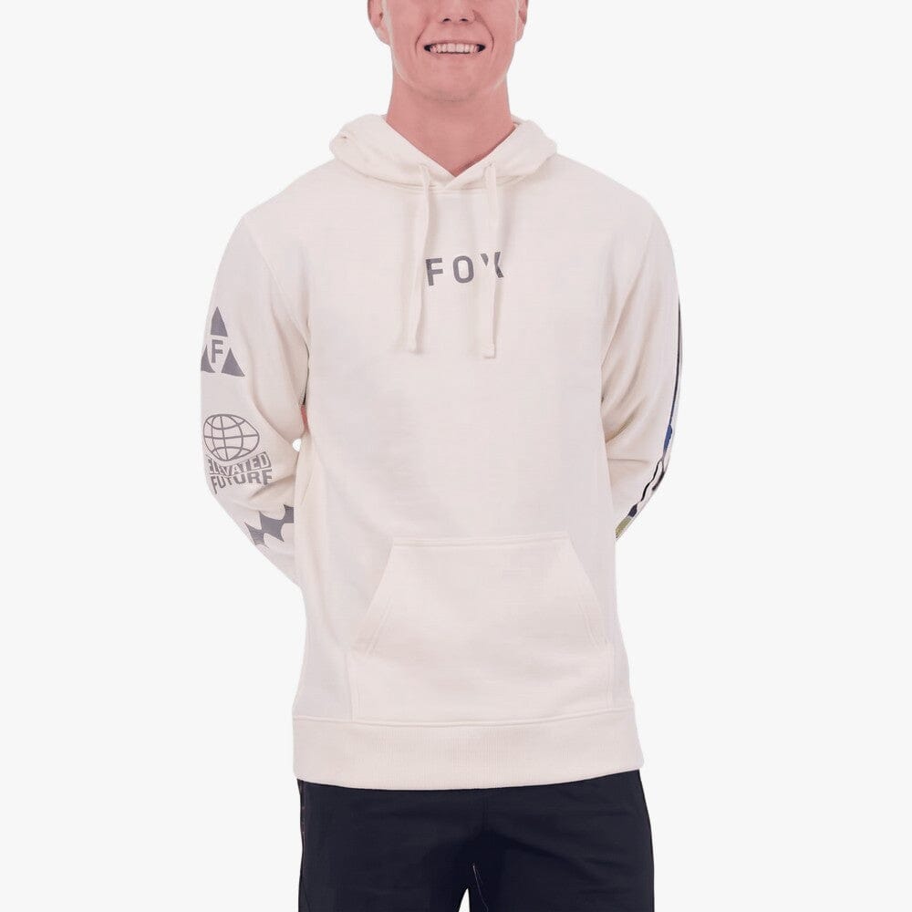 Fox Mens Image Hoodie White Dune | Fox