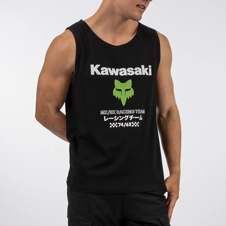 Fox Mens Kawasaki Tank Black