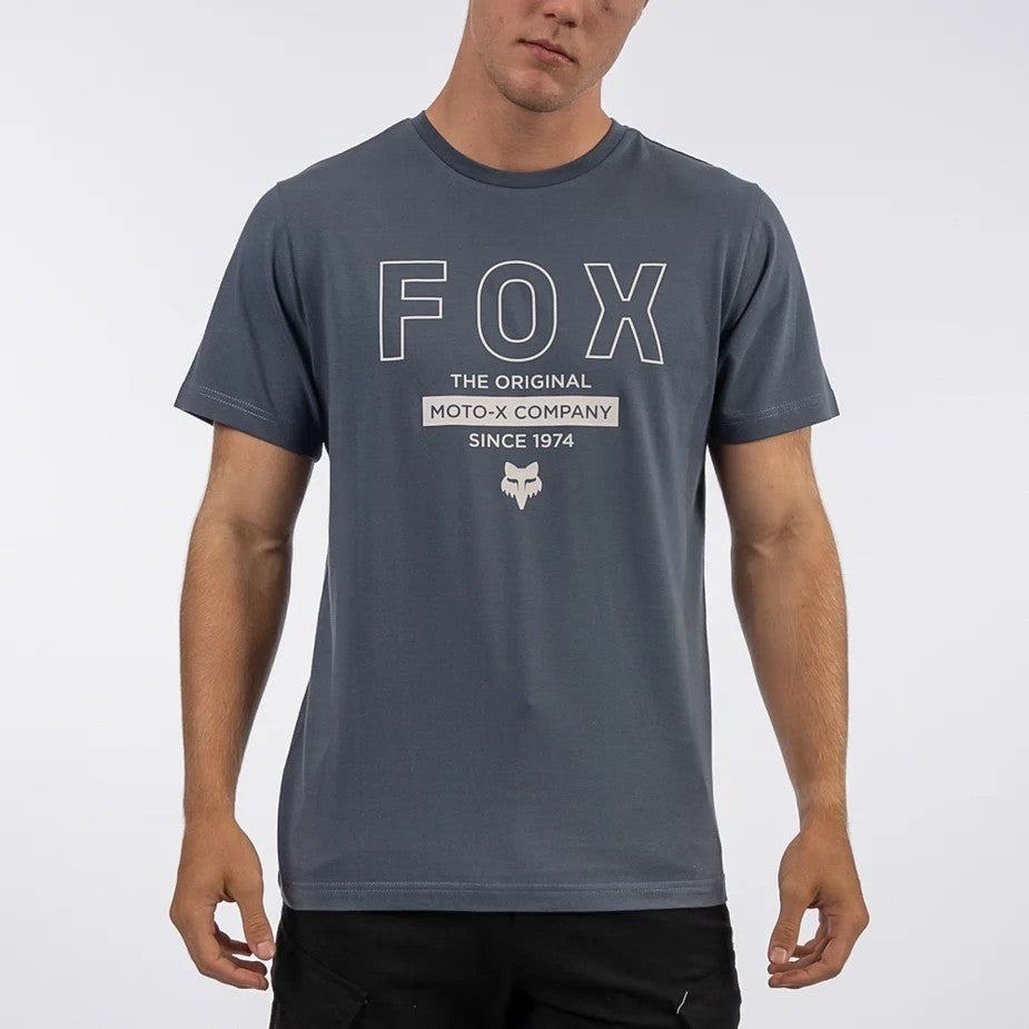 Fox Mens Outline Tee Granite Grey