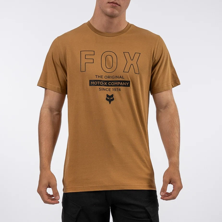 Fox Mens Outline Tee Teddy Brown