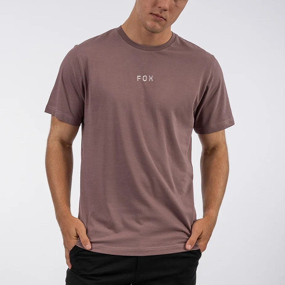 Fox Mens Wordmark Ov Tee Fawn Grey