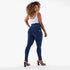 Freddy Womens Dark Blue Blue Stitch Curvy High Waist Long Length Jean | Freddy