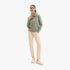 Freddy Womens High-Necked; Zip Sweatshirt In Stretch Jersey Iceberg Green | Freddy