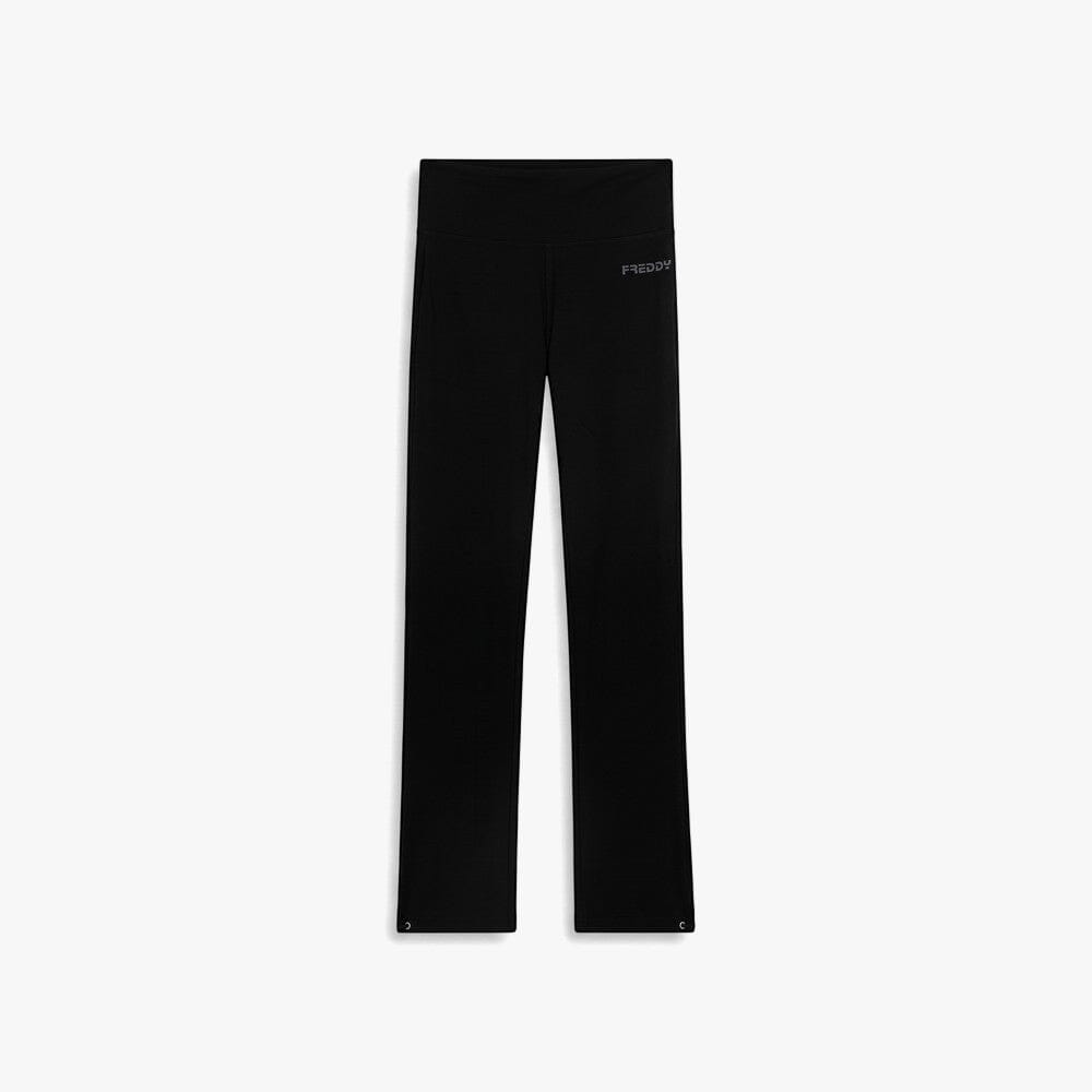 Freddy Womens Jersey Athletic Trousers With Adjustable Bottoms Black | Freddy
