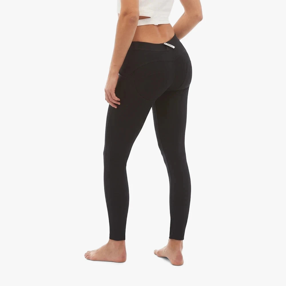 Freddy Womens Regular Waist Cotton Pant Black | Freddy