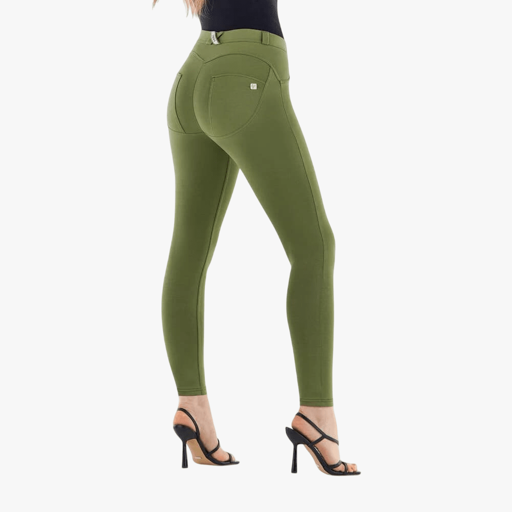 Freddy Womens Wr.Up® Curvy Skinny Leg Push Up Organic Cotton Pants Olive | Freddy