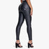 Freddy Wrup Faux Leather High Waist Full Length Pants Black | Freddy