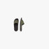Two G-Star Mens Cart Slide sandals in black olive, showing the branded strap and dark sole from an overhead view.