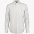 Gant Mens Regular Oxford Button-Down Long Sleeve Shirt in white, shown from the front with a chest pocket and buttoned cuffs.