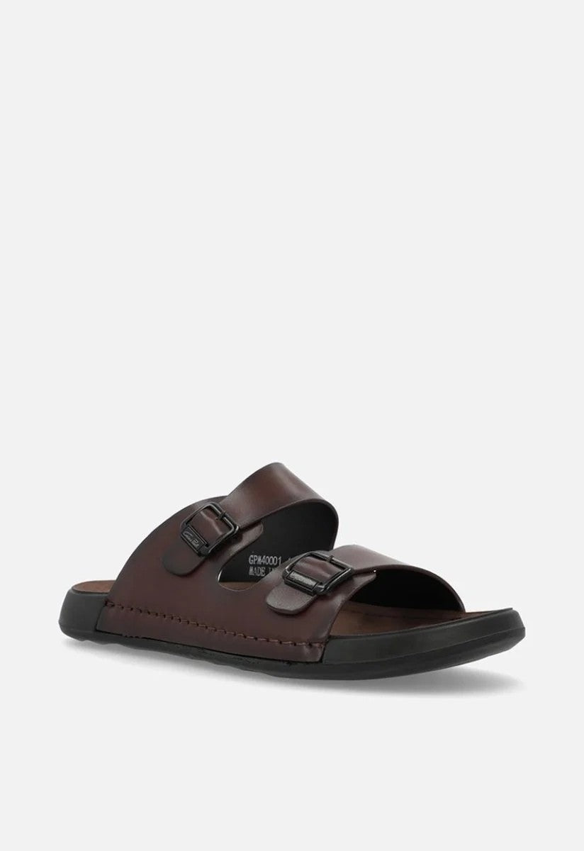 Gino Paoli Mens Berk Sandal Brown