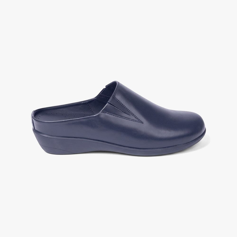 Greencross Womens Slip On Mule Navy | Greencross