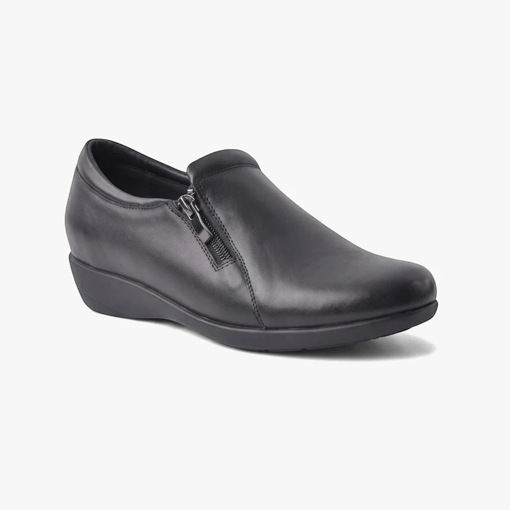 Greencross Womens Slip On Side Zip Navy | Greencross