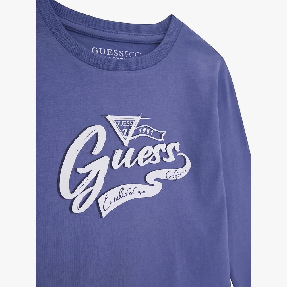 Guess Boys Short Sleeve Tee Blue
