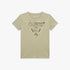 Guess Boys Short Sleeve Tee in light green, featuring the classic dark green triangle logo on the front, displayed as a flat