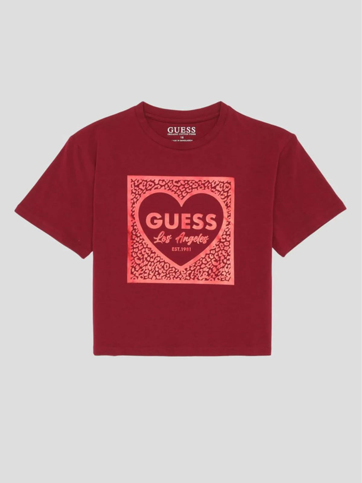 Guess Girls Short Sleeve Tee Red