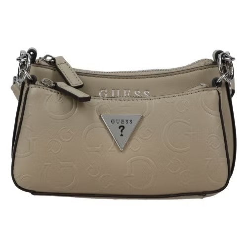 Guess Holly Mini Crossbody Top Zip Bag Taupe