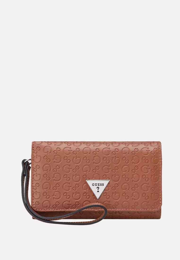 Guess Jillian Sling Phone Organiser Purse Taupe