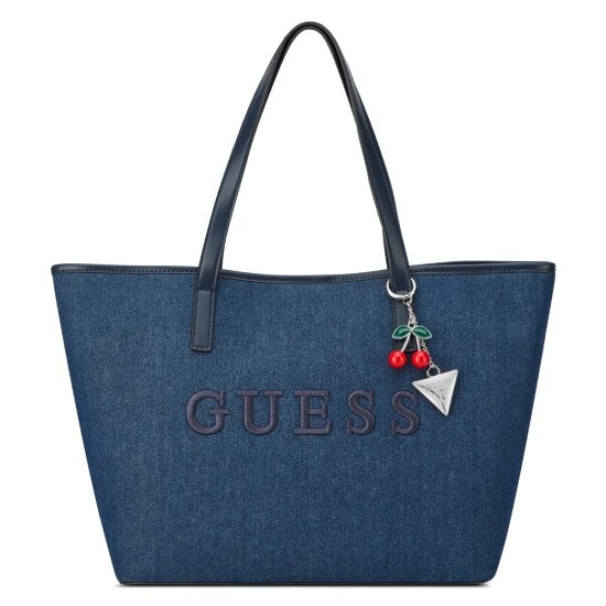 Guess Keira Tote Handbag Denim Blue